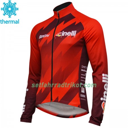 Radtrikot 2018 Cinelli Chrome Winter Thermal Fleece N001